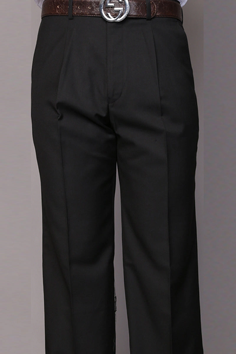 Black Wool Power Pants For Him Timeless Style Exceptional Fit